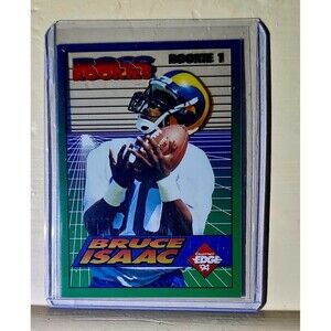 Bruce Isaac 1994 Collector's Edge Boss Rookies NFL #1 Football Card LA Rams